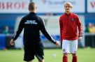 Ajax-træner overvejer oftere at spille uden Dolberg og Huntelaar