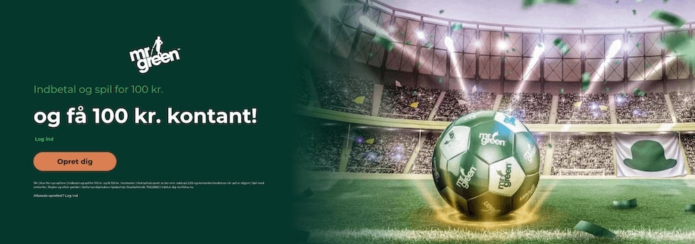Mr green bonus til sport