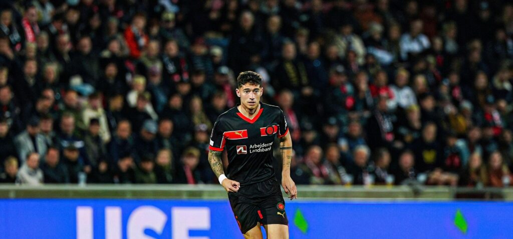 Emiliano Martinez (FC Midtjylland, #05) DEN, FC Midtjylland vs. TSG 1899 Hoffenheim, Fussball, UEFA Europa League, Spieltag 1, Spielzeit 2024/25, 25.09.2024 Foto: Eibner-Pressefoto/Marcel von Fehrn