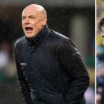 Patrick-Mortensen Uwe-Roesler AGF Superligaen